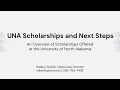 UNA Fall 2026 Scholarships and Next Steps Webinar