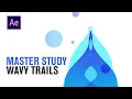 Wave warp trails flying orb After Effects tutorial Master Study of Flatwhite Motion