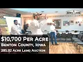 10 700 Per Acre CHOICE Land Auction Benton County Iowa 285 92 Acres Iowa Land Company