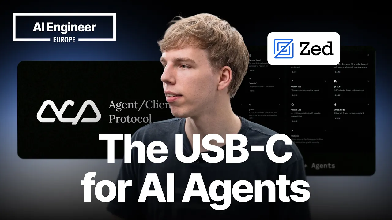 Building an ACP-Compatible Agent Live — Bennet Fenner, Zed: video thumbnail