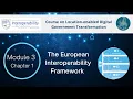 Module 3 Chapter 1 The European Interoperability Framework