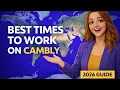 When should you log in on Cambly to get the most calls