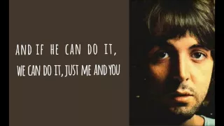 With A Little Luck By PAUL MCCARTNEY Lyrics 