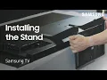 Unpacking and installing your 55 Samsung S90D TV stand Samsung US
