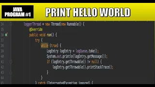 Java Program - To Print Hello World Java Tutorial in ENGLISH Code Bytes