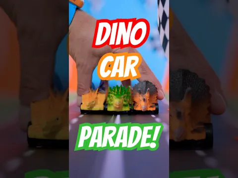 GUESS the Dinosaur! 🦖 Dino Car Parade Challenge 🚗