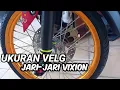 Ukuran velg jari-jari vixion