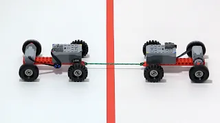 Making Lego Car WIN Tug-of-War