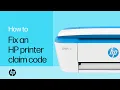 Fixing an HP printer claim code HP printers HP Support