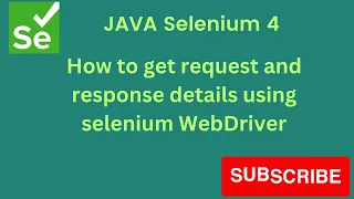 How to capture Request and Response using DevTools Selenium 4