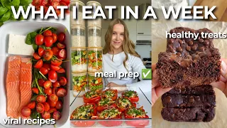 WHAT I EAT IN A WEEK: Meal Prep, Healthy & Easy Recipes, 100 g Protein