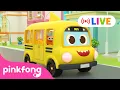 🔴 Wheels on the Bus 24/7 | Best Simple Nursery Rhymes \u0026 Kids Songs | @Pinkfong LIVE