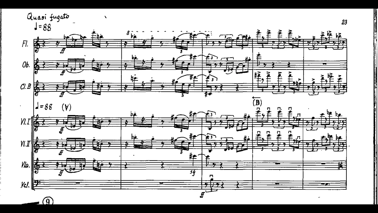 Wallingford Riegger - Dichotomy for Orchestra, Op. 12 (1931) [Score-Video]