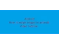 How to swipe images in android