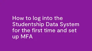 How to log in for the first time and set up MFA