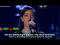 Lagu Rihanna - Diamonds // Lyrics + Español // Live on The Concert For Valor