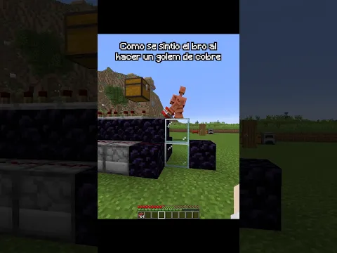Golem de cobre cañon TNT #minecraft #minecraftshorts #minecraftmeme #memes