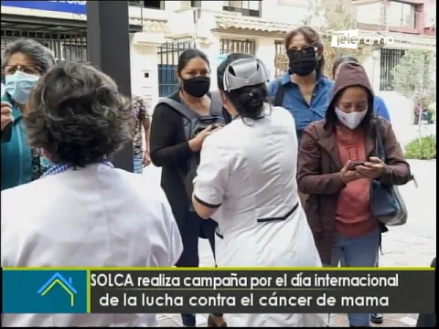 SOLCA realiza campaña por el día internacional de la lucha contra el cáncer de mama