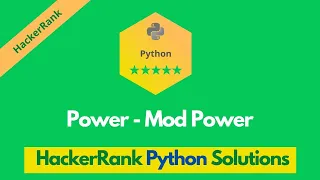 HackerRank Power - Mod Power problem solution in Python Python solutions Programmingoneonone