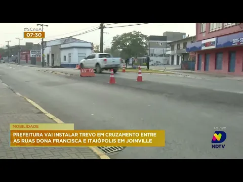 Joinville instala ‘trevo alemão’ para evitar acidentes em região de importante cruzamento da cidade