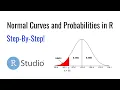 Normal Curves and Probabilities in R