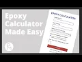 Epoxy Coverage Calculator - How Much Promise Epoxy Do I Need