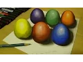 Drawing and Coloring for Kids - How to Draw Easter Eggs