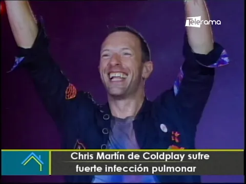 Cris Martin de Coldplay sufre fuerte infección pulmonar