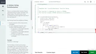 Python String Transformation Python Basic HackerRank Skills Certifications Solution
