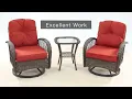 How to assemble a swivel chair for a patio