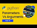 Functions with Arguments in Python Parameters vs Arguments Python Tutorials for Beginners