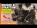 FULL REBUILD BRIGGS AND STRATTON ENGINE 450e RESTORATION