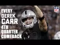 Every Derek Carr 4th Quarter Comeback NFL
