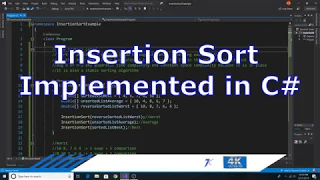 Insertion Sort Implemented in C