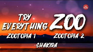 shakira try everything x zoo lyrics zootopia 1 and zootopia 2