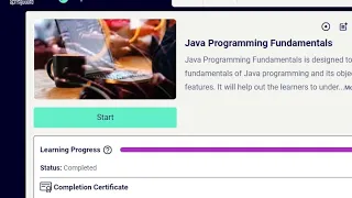 Java Programming Fundamentals Infosys Springboard Assessment Solution
