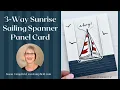Guy-Friendly Sunrise Sailing Spanner Panel Card with a Graduation Theme 3 Part Card