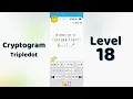 Cryptogram Tripledo Level 18 Solutions Logic Puzzle Game Mini Boss