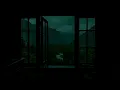 Soft Rain in Outdoor on Open Window at the Bedroom | Quiet Night Warm Atmosphere for Deep Sleep