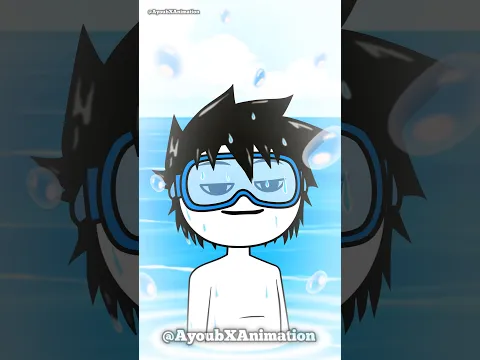 عندما تتباها بمهاراتك في السباحة #animation #انيميشن