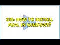 GIS How to install PDAL in Windows