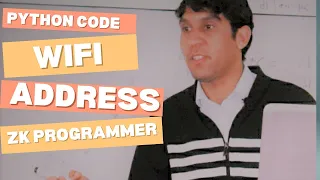 How to WIfi Address find with python CODE