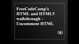 FreeCodeCamp - Basic HTML and HTML5 walkthrough