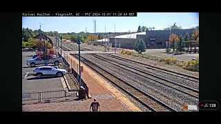 The Dumbass Returns On The Virtual Railfan Camera At Flagstaff AZ