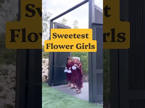 These Flower Girls Made the Wedding Even More Special