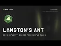 HoloBit Tutorial 1 Simple Rules Complex Emergence Build Langton s Ant No Code