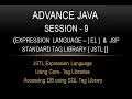 Advance Java - Session 9 EL JSTL