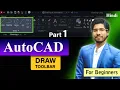 AutoCAD Draw Toolbars Explained with Examples Mechanical Civil Arch PART 1