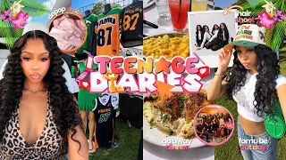 TEENAGE DIARIES 028 OUTSIDE go away dinner hair shoot be out day friends Ra Mariah Alexia