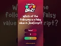 JavaScript QUIZ - Do you know the answers
